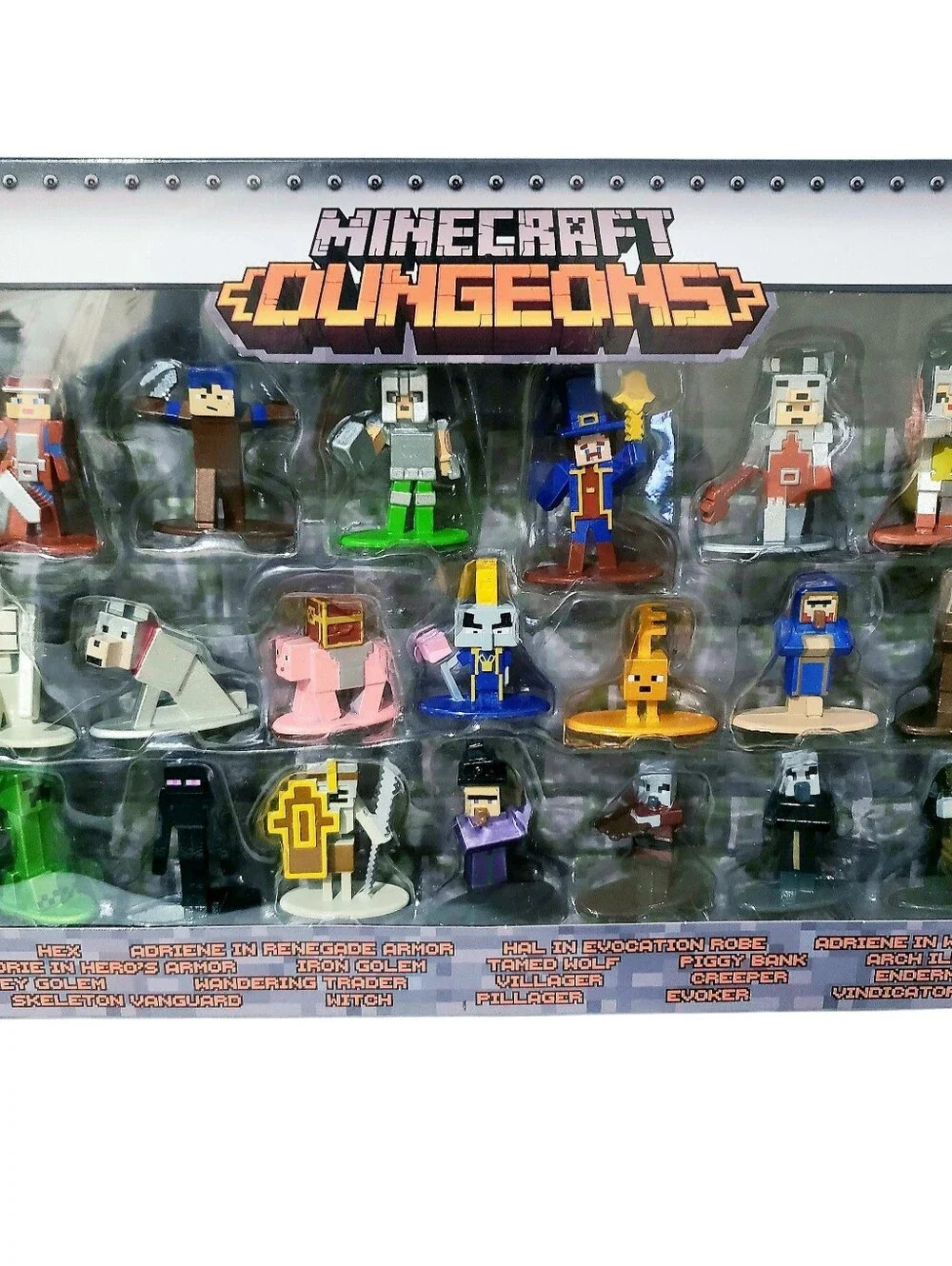 Minecraft Dungeons Die-Cast Nano Metalfigs 20-Pack Wave 4 Jada Toys Model #30770